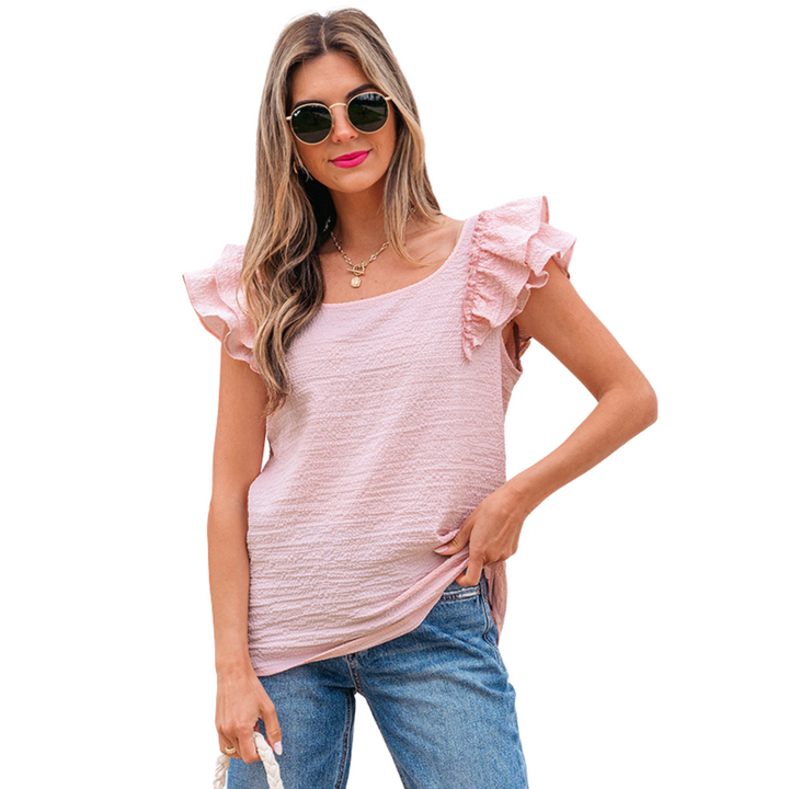 Zhavia Classy Frill Summer Soft Sleeve Top