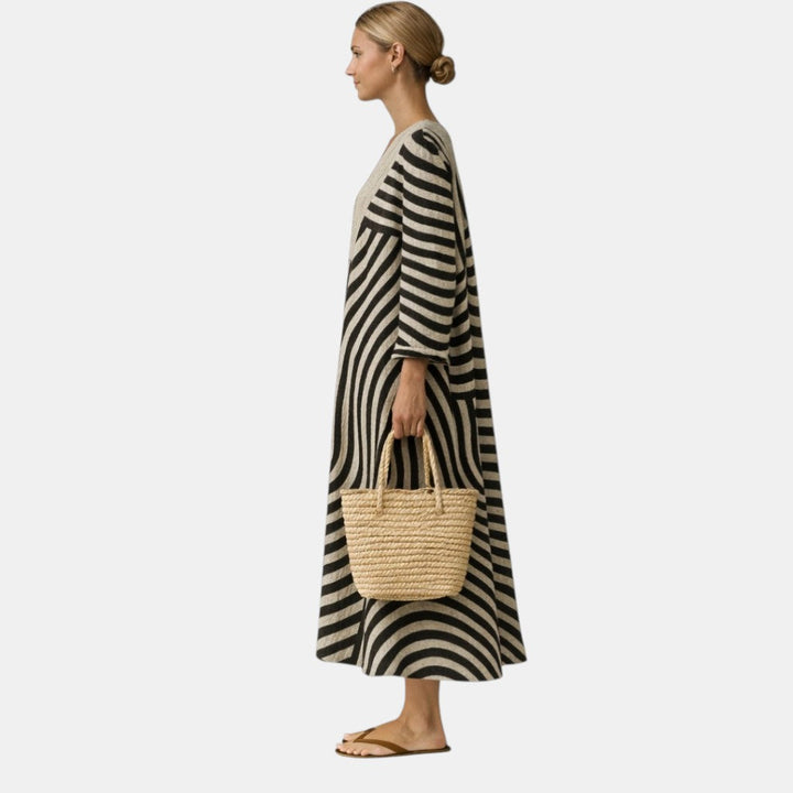 Geneviève - Wavy Pattern Dress