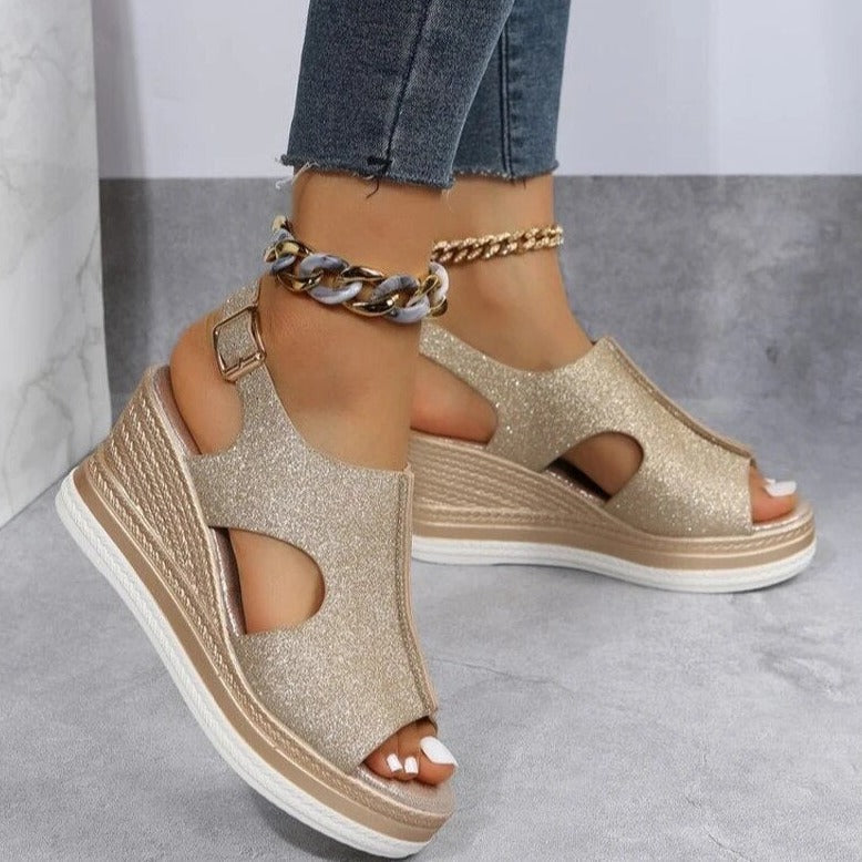 Maeve Wedge Sandals