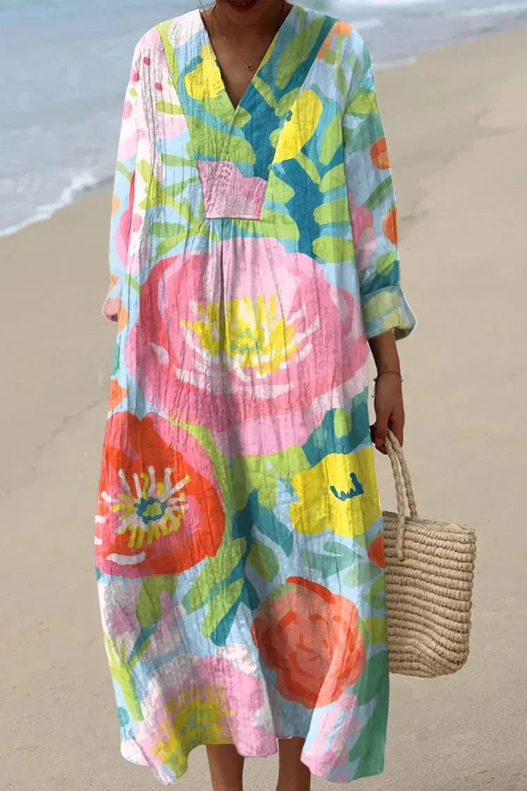 Valérie - Vibrant Floral Dress