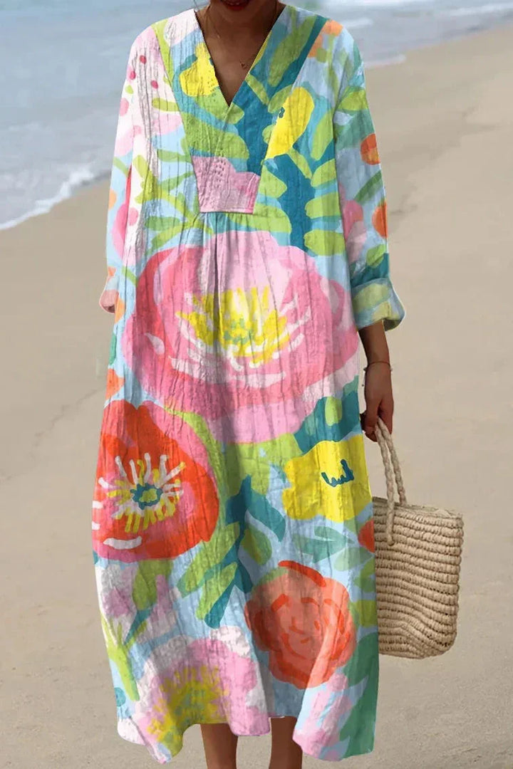 Valérie - Vibrant Floral Dress