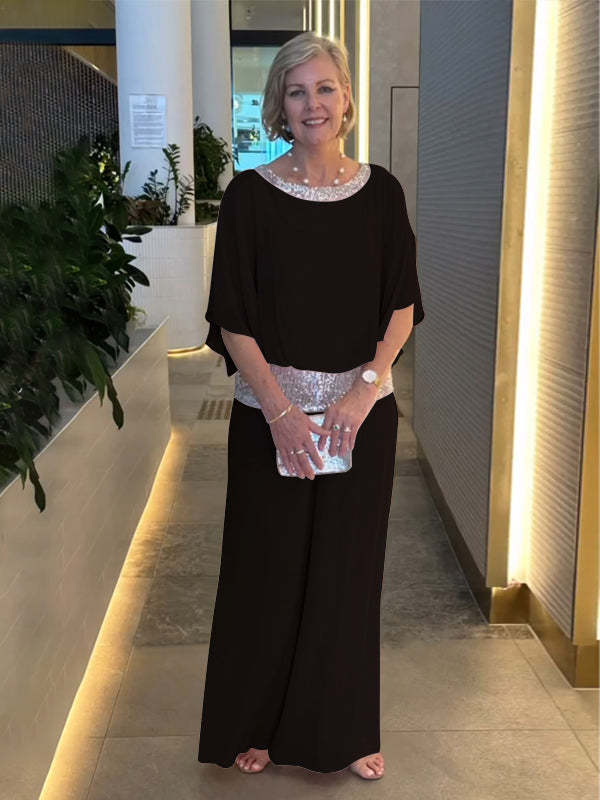 Nessa Classy Elegant Set Wide-Leg Pants