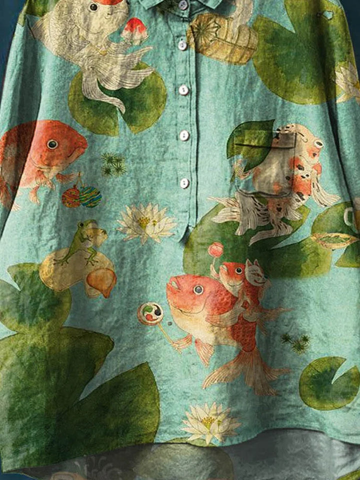 Claudia Fish Art Shirt