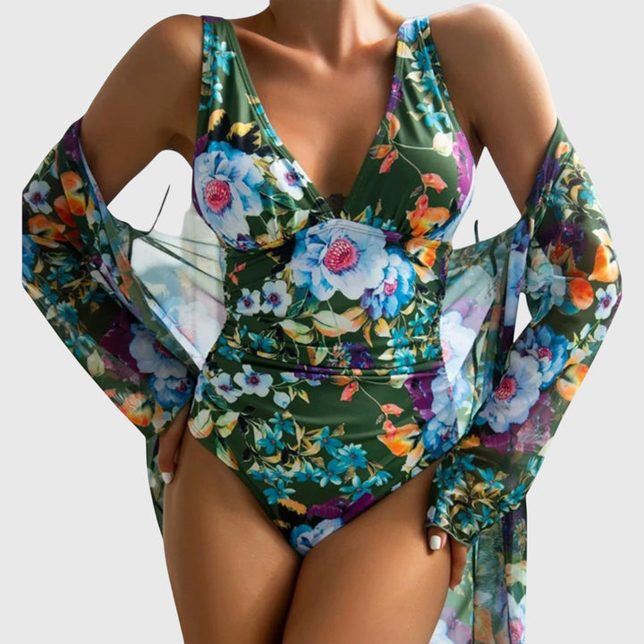 Linnea - Floral Swimsuit Set
