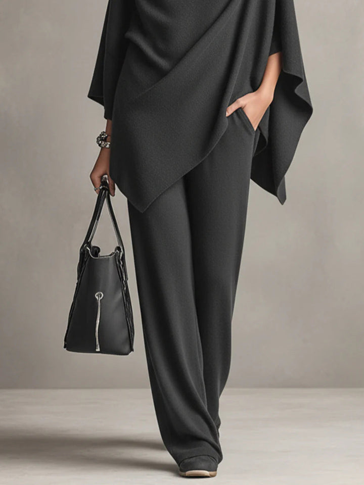 Sarina Elegant Drape Two-Piece Set