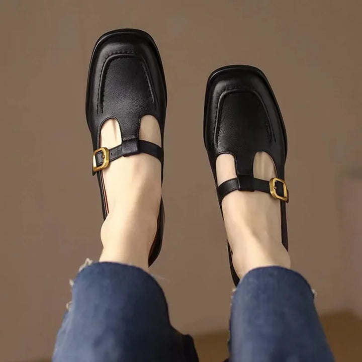 Ysolenne T-Strap Heeled Sandals