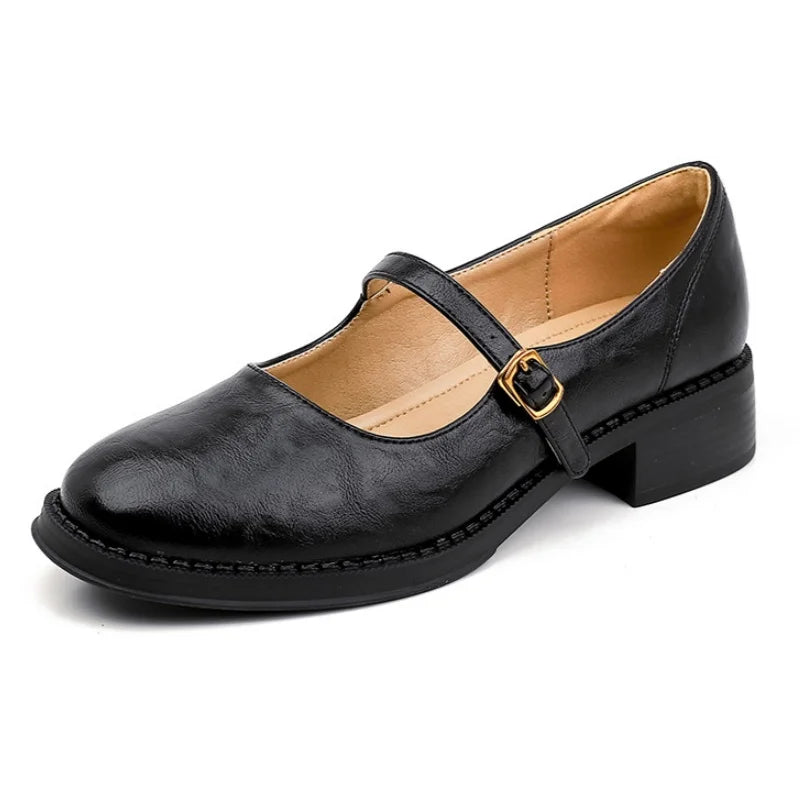 Classic Comfort Mary Janes Made Of Leather Mary Janes