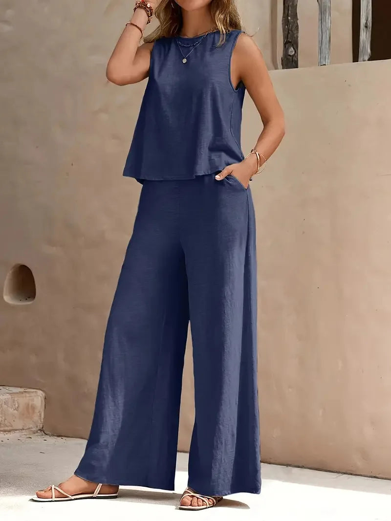 Danielle Sleeveless Two-Piece Set
