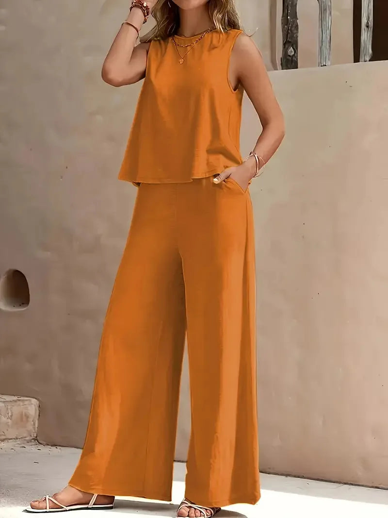 Danielle Sleeveless Two-Piece Set