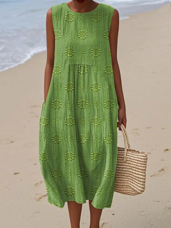 Rose Embroidered Midi Dress Midi Dresses