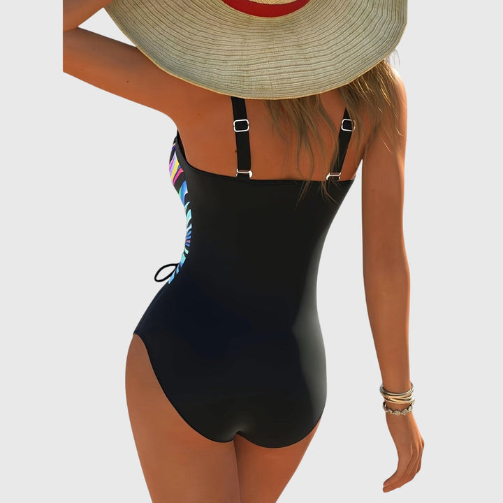 Fashionable High Elasticity Swimsuit with Crossed Front Detail Swimsuits