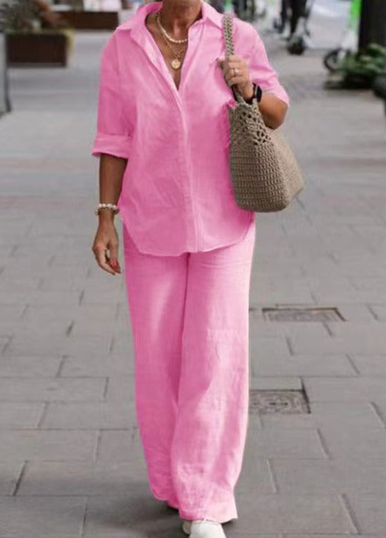 Denice Elegant Casual Two Piece Set