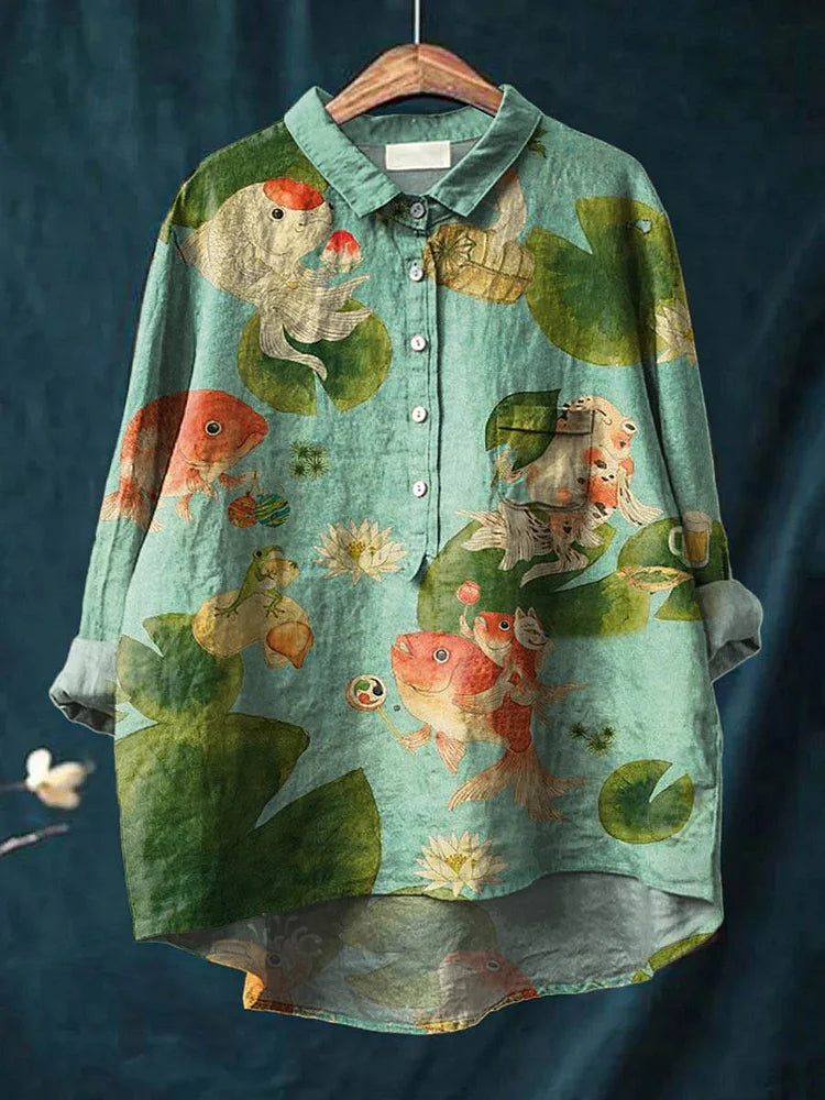 Claudia Fish Art Shirt