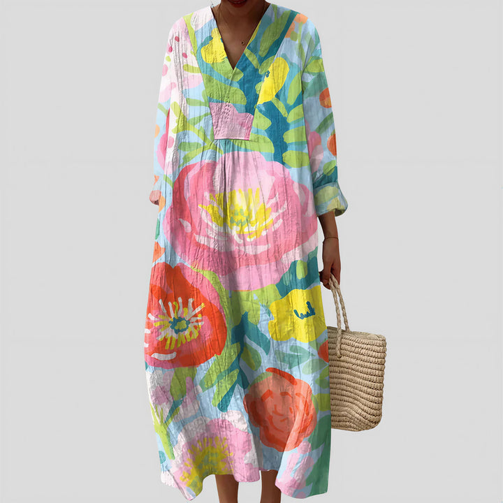 Valérie - Vibrant Floral Dress