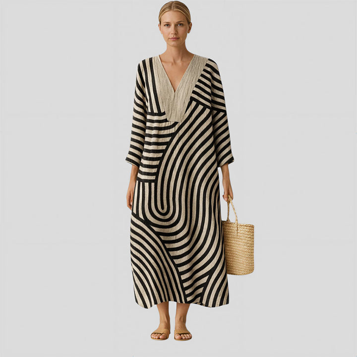 Geneviève - Wavy Pattern Dress