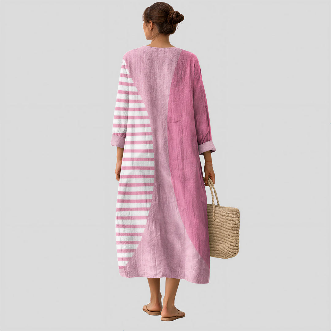 Louise - Graphic Pink Dress