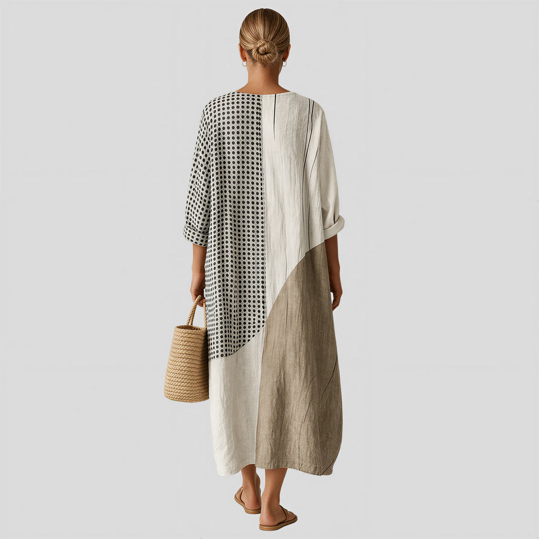 Brigitte - Natural Tones Dress