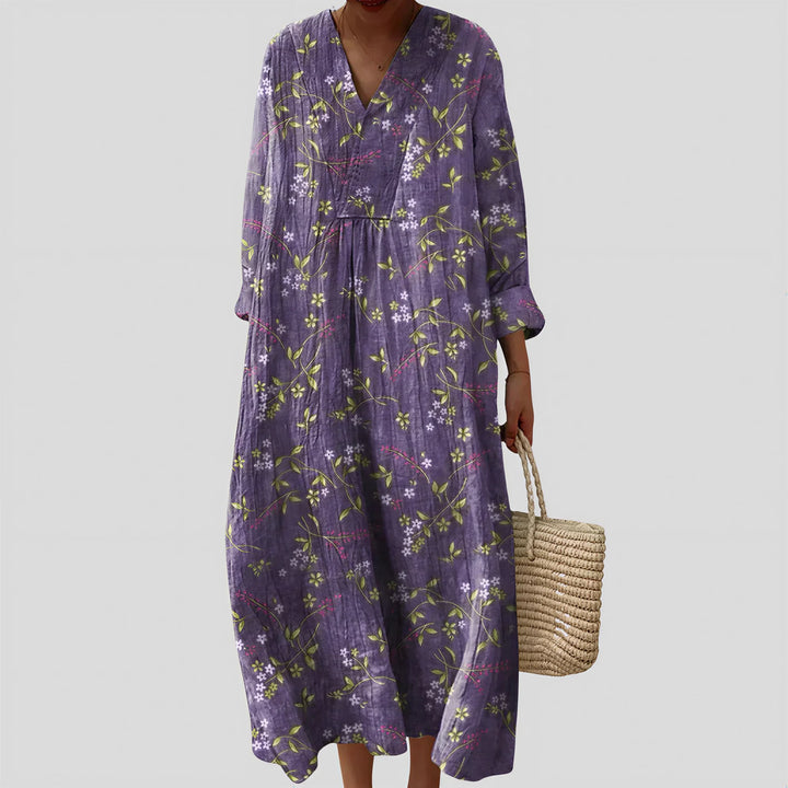 Béatrice - Purple Floral Dress