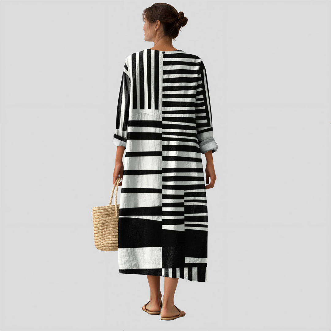 Clarisse - Stylish Graphic Dress