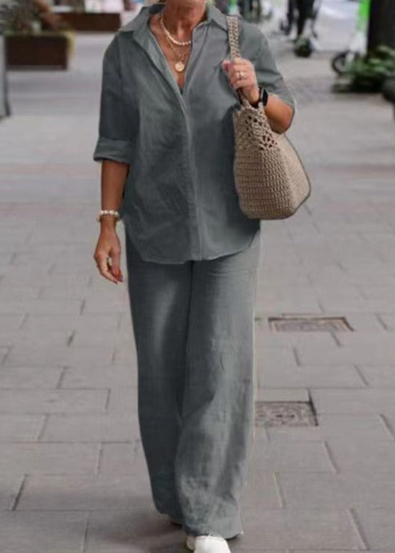 Denice Elegant Casual Two Piece Set