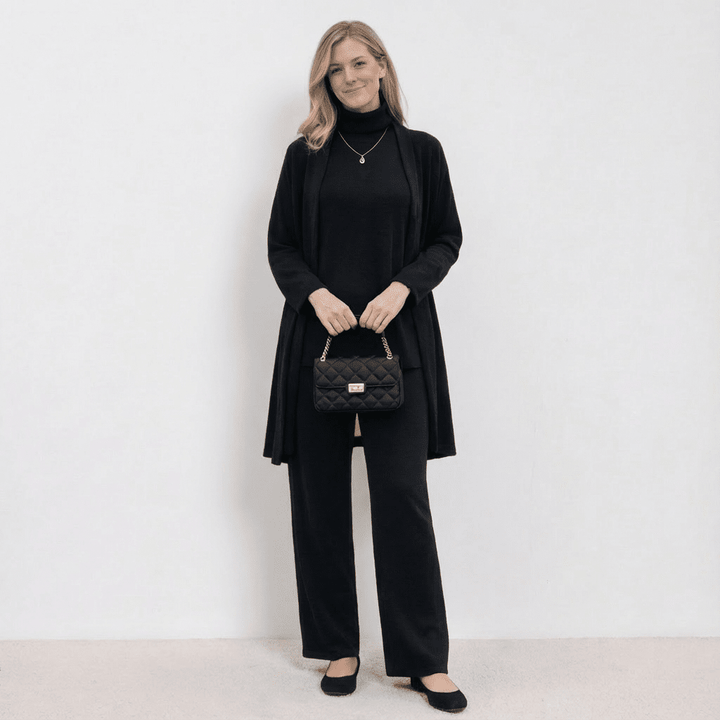Barbara Cardigan Knit Top &amp; Trousers Set