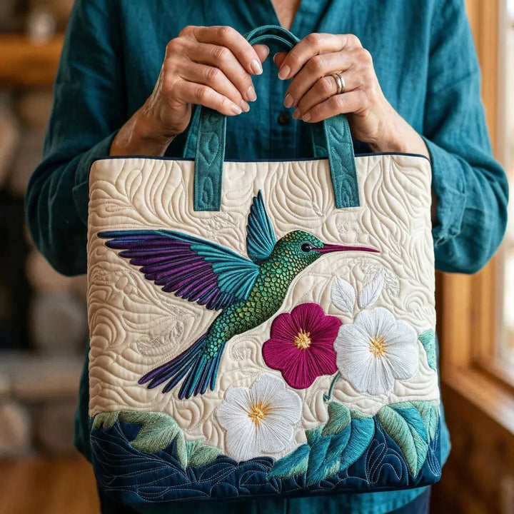 Hummingbird &amp; Flower Handmade Bags