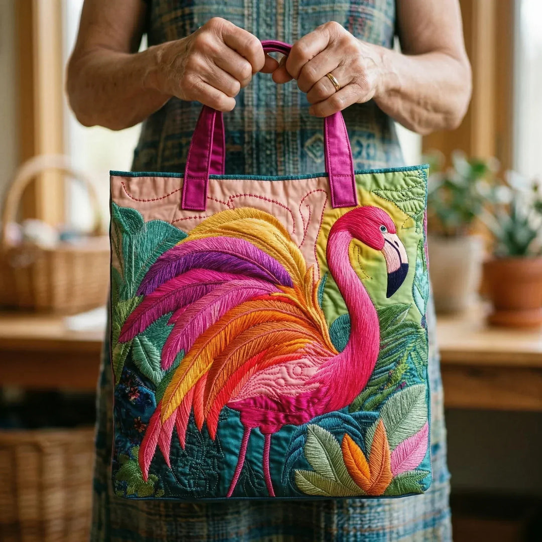 Rainbow Flamingo Handmade Bags