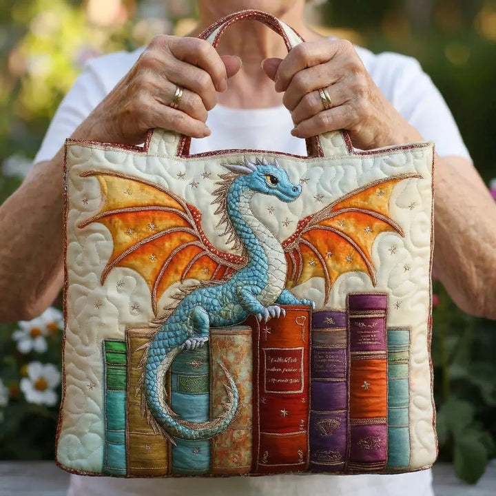 Dragon Guardian of Books Handmade Bags