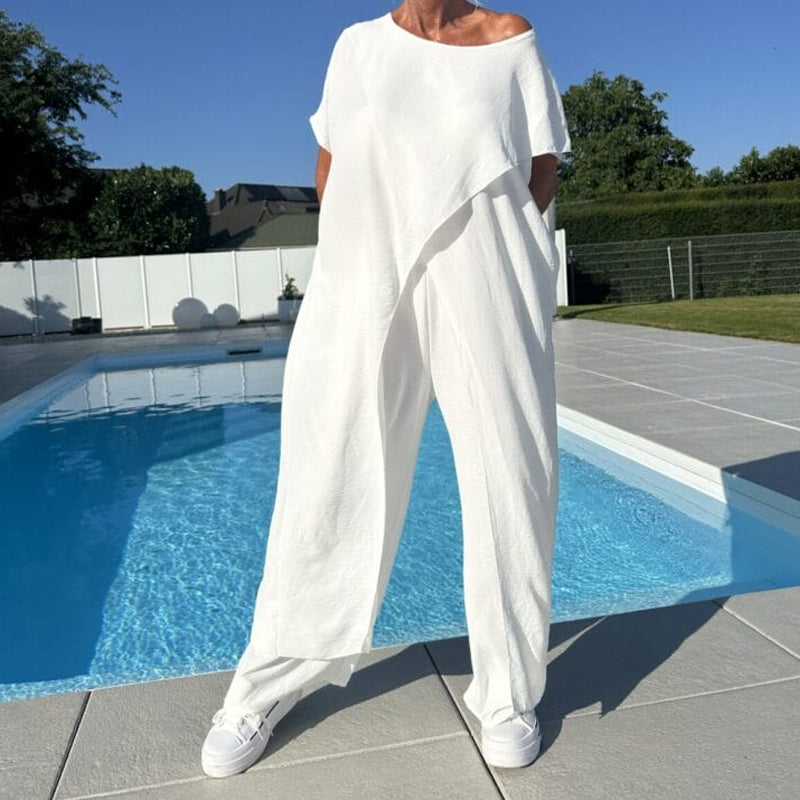 Gabbie Elegant Off-Shoulder Two-Piece Set