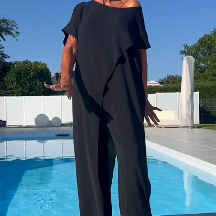 Gabbie Elegant Off-Shoulder Two-Piece Set